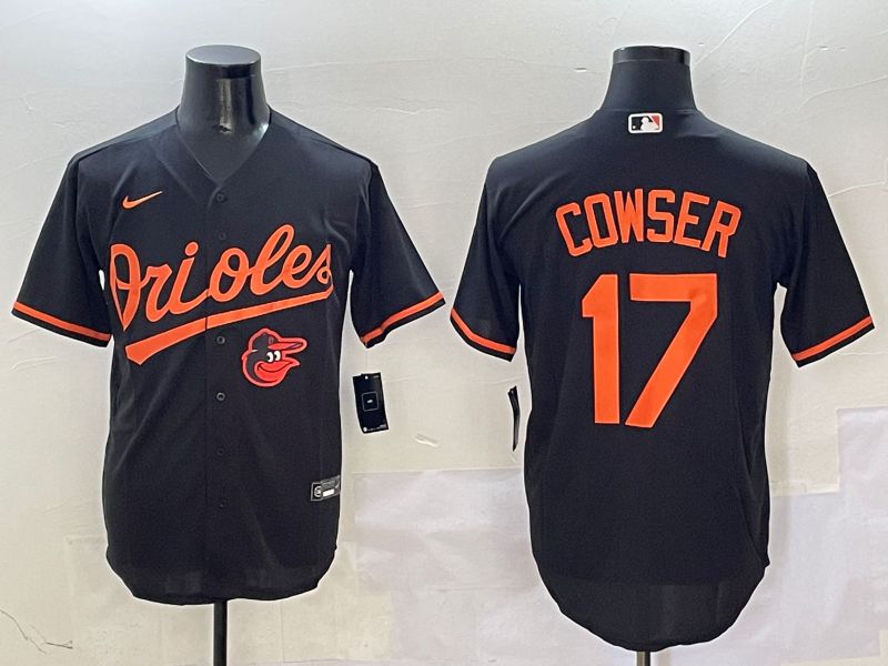 Men Baltimore Orioles #17 Cowser Black Game 2025 Nike MLB Jersey style 3->baltimore orioles->MLB Jersey